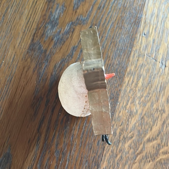 Vintage 1999 Deb Strain Snowman Christmas Ornament Primitive Folk Art - Picture 5 of 9